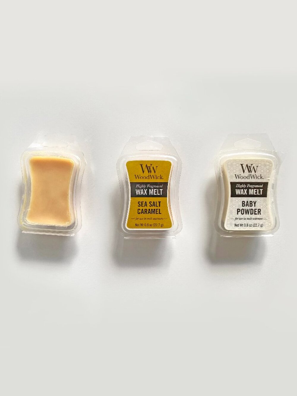 WoodWick Fragranced Wax Melts .8 Oz Variety Lot Of 3 USA Made